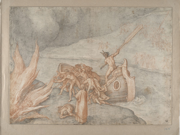 Federico Zuccari, <em>Caronte - Inferno</em>, disegni per la Divina Commedia, 1586-1588. Firenze, Gallerie degli Uffizi