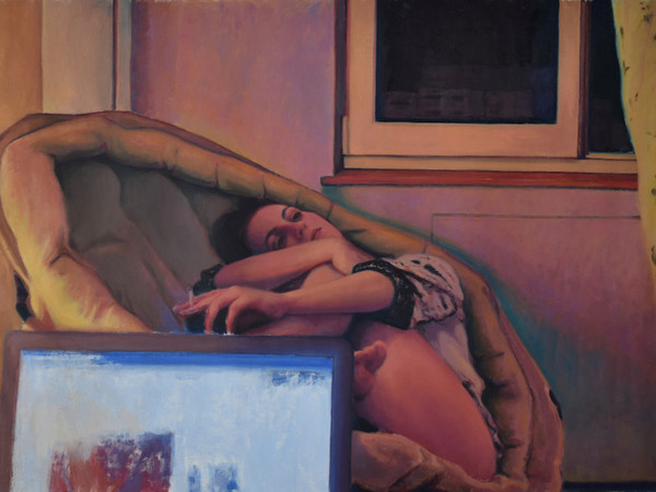 Cristian Avram, <em>The night of daydreaming</em>, 2019, oil on canvas, 140 x 100 cm.