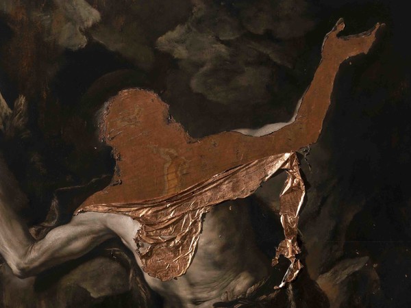 Nicola Samorì, Paolo eremita, 2023, cm. 180x141, olio su rame I Ph. Rolando Paolo Guerzoni 