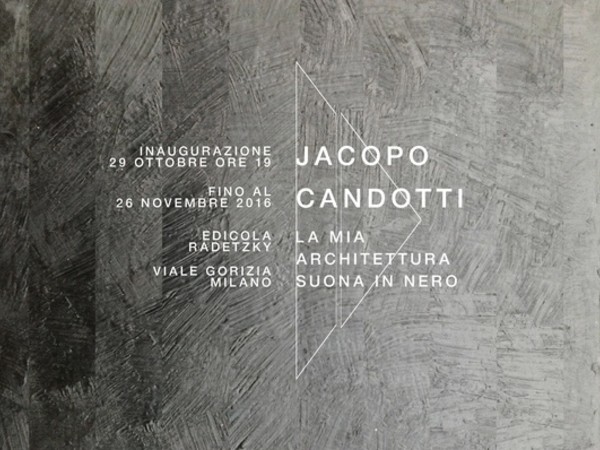 Jacopo Candotti. La mia architettura suona in nero