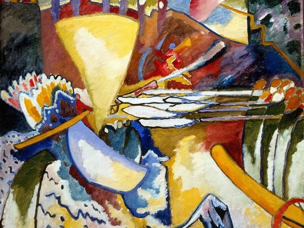 Wassily Kandinsky, Improvvisazione 11, 1910, olio su tela, San Pietroburgo, Museo di Stato Russo
