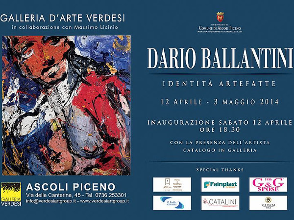 Dario Ballantini. Identità Artefatte, Galleria Verdesi, Ascoli Piceno