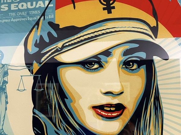 Shepard Fairey OBEY, <em>The Future is equal</em>, <em>Obey, Make Art Not War</em> | Foto: Samantha De Martin per ARTE.it