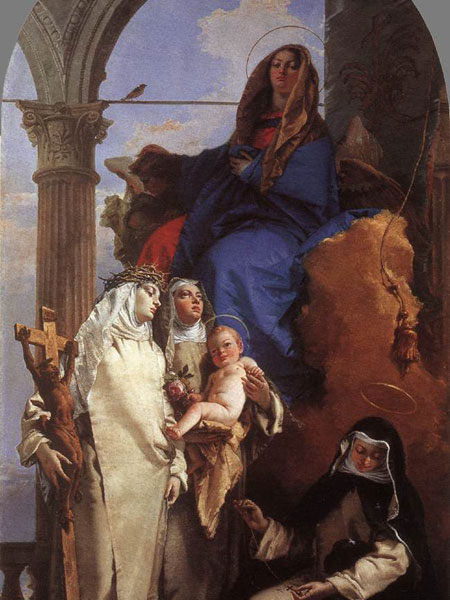 La Vergine con le Sante Rosa da Lima, Caterina da Siena e Agnese da Montepulciano