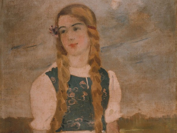 Ercole Sibellato, Fanciulla, 1930 circa, Olio su tela, 66 x 85 cm, Fondazione di Venezia