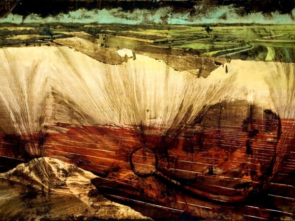 Jernej forbici, What lies beneath, 2007, acrilico e olio su tela, 250x500 cm
