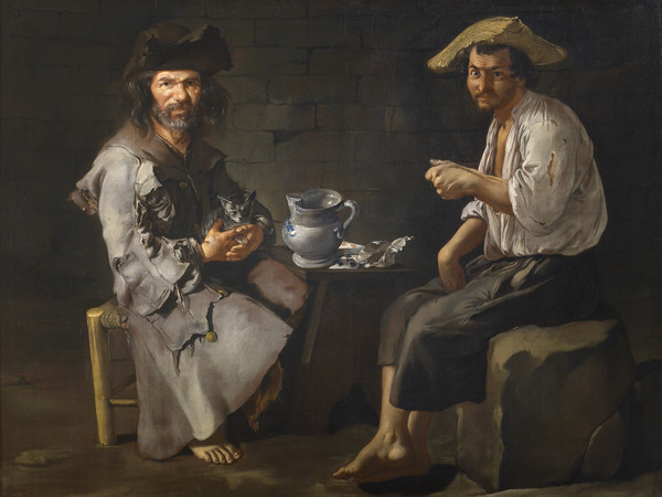 Giacomo Ceruti detto il Pitocchetto, Due pitocchi, 1730-1734 circa, Olio su tela, 173 x 135 cm | Courtesy Pinacoteca Tosio Martinengo, Brescia