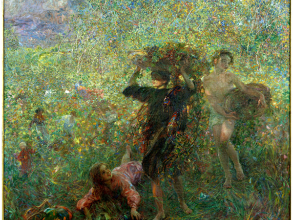 Plinio Nomellini, Autunno in Versilia, 1912, olio su tela. Galleria Internazionale d'Arte Moderna di Venezia