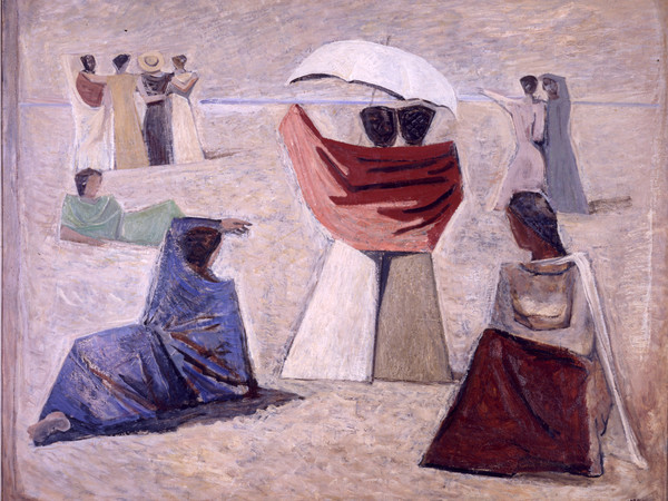 Massimo Campigli, <em>Le spose dei marinai</em>, 1934, Olio su tela | Courtesy of Galleria d'Arte Moderna Roma <br />