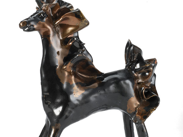 Fausto Melotti, Cavallino, 1960 ca., ceramica, h. 23cm.