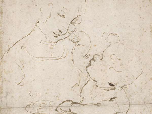 Leonardo da Vinci, Studio della Vergine col  Bambino, Conosciuta come Madonna della frutta | © RMN-Grand Palais, Musée du Louvre / Michel Urtado
