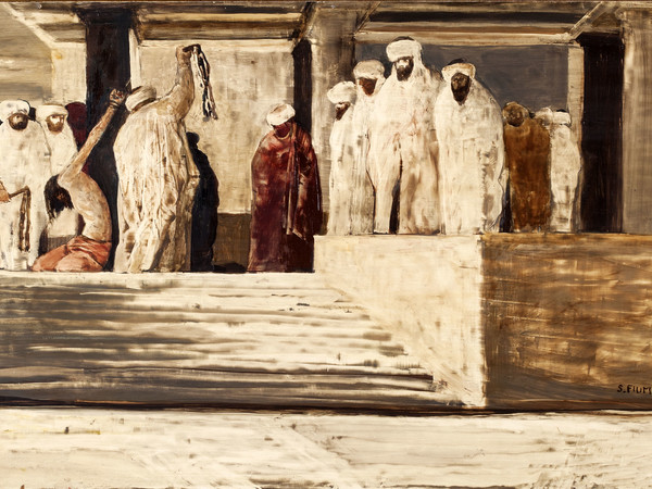 Salvatore Fiume, Flagellazione, 1918, olio su tela, cm. 80x96. Città del Vaticano, Musei Vaticani, Collezione d'Arte Moderna e Contemporanea, inv. 24664 
