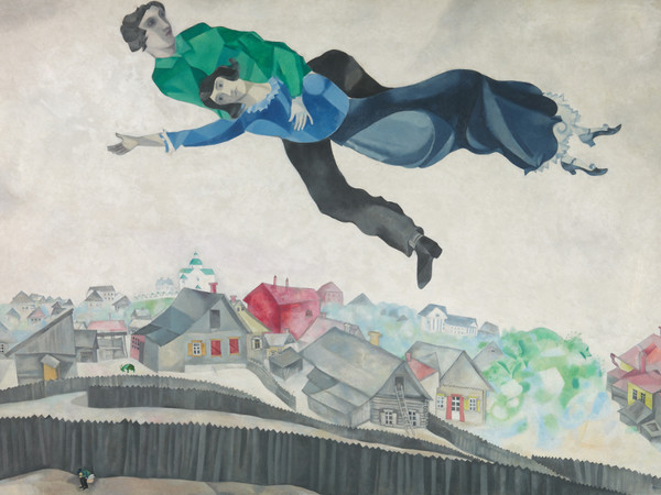 Marc Chagall, <em>Sopra la città</em>, 1914/1918, olio su tela, 197 x 139 cm, Mosca, Galleria di Stato Tretjakov 