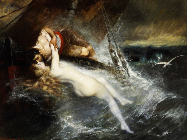 Gustav Wertheimer (1847 - 1902), Il bacio della Sirena, 1882, Indianapolis Museum of Art