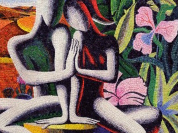 Mark Kostabi, The blossoming of solidarity, 2015