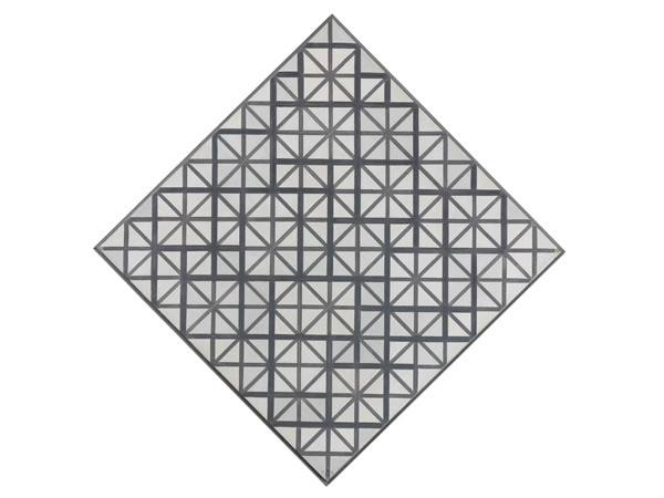 Piet Mondrian (1872-1944), Composition with grid 3: Lozenge composition with grey lines, 1918, Oil on canvas, 84.5 x 84.5 cm, Gemeentemuseum Den Haag
