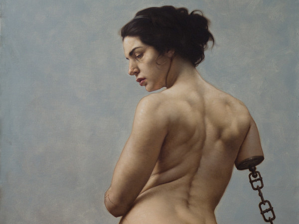 Roberto Ferri, SCHIAVA DELLA LUCE, 2017, Olio su tela, 80 x 110 cm | Courtesy of Roberto Ferri e Fondazione Stelline