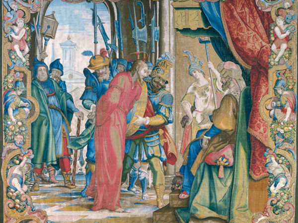 Cristo davanti a Erode, 1601; manifattura medicea; cartone di Ludovico Cardi detto il Cigoli; tessitura di Guasparri Papini, Depositi della Galleria degli Uffizi, Firenze