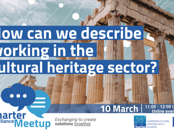 How can we describe working in the cultural heritage sector? - Webinar