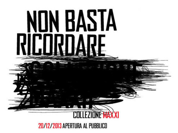 Non basta ricordare. Collezione MAXXI,  MAXXI - Museo nazionale delle arti del XXI secolo, Roma