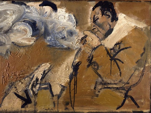 Carlo Mattioli, Ritratto di Renato Guttuso, 1972, Olio su tela, 103 x 70.5 cm, Collezione privata | Courtesy of Labirinto della Masone, Fontanello, Parma