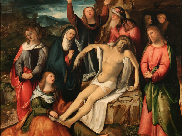 Altobello Melone, Cremona 1490/91 ante 1543, Compianto su Cristo morto. Milano, Arcivescovado