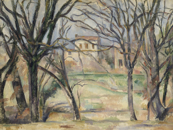 Paul Cézanne, <em>Arbres et maisons</em> | © 2024 RMN Grand Palais / Hervè Lewandowski / RMN-GP / Ditst. I Foto: SCALA Firenze