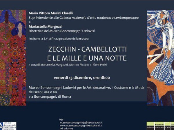 Zecchin - Cambellotti e le mille e una notte, Museo Boncompagni Ludovisi, Roma