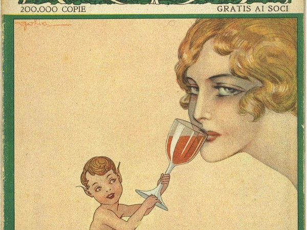 Copertina rivista Touring Club Italiano, febbraio 1920