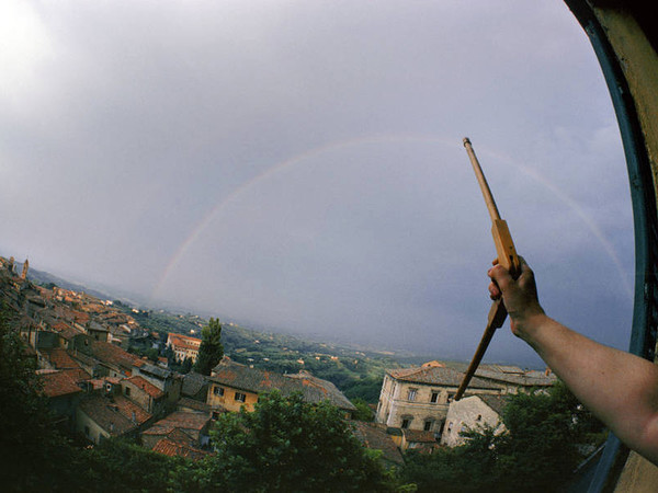 Luca Maria Patela, Tessitura solare con Arcobaleno, 1976