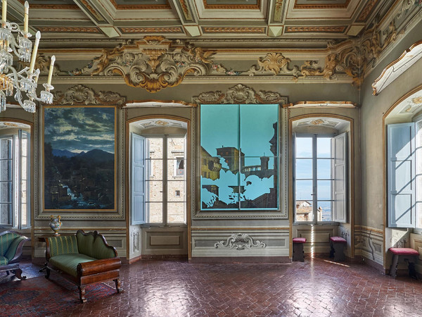 Davide D’Elia, Fresco, 2018. Allestimento della mostra a Palazzo Pensi, Todi (PG) I Ph. M3S Roma