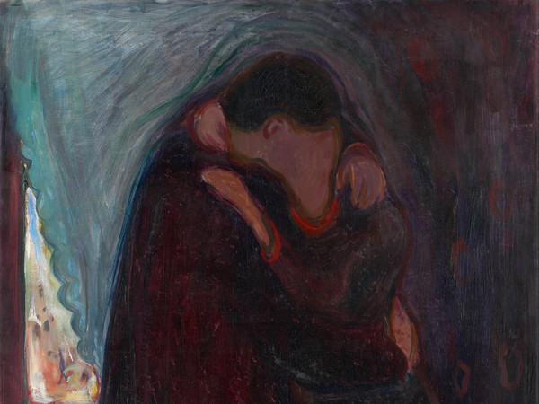 Edvard Munch (1863 - 1944), Il Bacio, 1897, Olio su tela, 99 x 81 cm, Oslo, Munch Museum