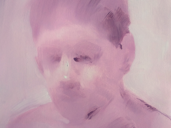 Leo Ragno, Memory of a little boy, olio su tela, 25x32 cm.