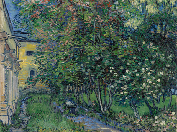 Vincent van Gogh, Il giardino dell'asilo a Saint-Rémy, Maggio 1889, Olio su tela, Otterlo Museum