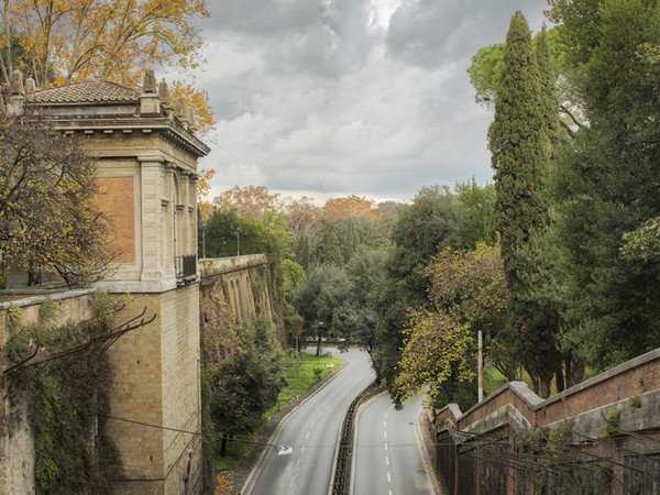 Andrea Jemolo, Il Muro Torto dal ponte di Villa Borghese, stampa a getto di inchiostro, cm. 85x111