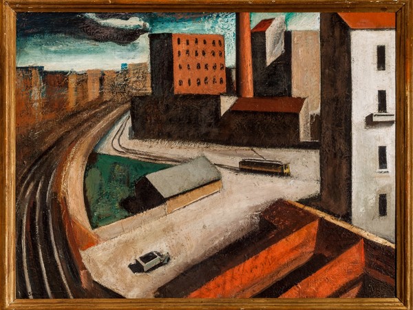 Mario Sironi, Periferia, 1921. Collezione privata