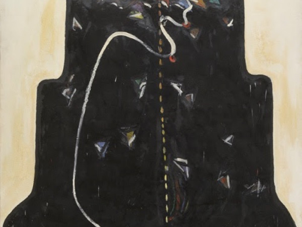 Gianni Madella, <em>Trono</em><span>, 1969, olio su tela, 170 x 130 cm.</span><br /><span><br /></span>