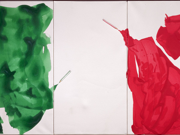 Giuliano Della Casa, Senza titolo, 2013, tecnica mista su carta, cm 66x110 