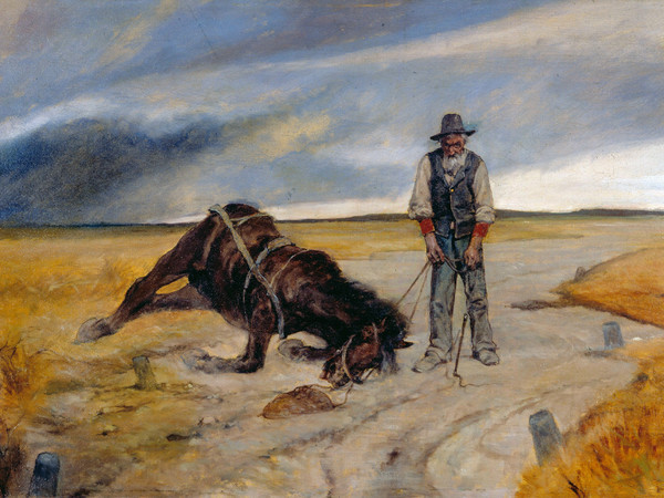 Giovanni Fattori, E poi?, 1903, Olio su tela, cm. 62x107, Collezione privata