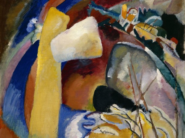 Wassily Kandinsky, Studio per dipinto con forma bianca, 1913. Olio su tela, 99,7 x 88,3 cm. Detroit Institute of Arts, Gift of Mrs. Ferdinand Moeller