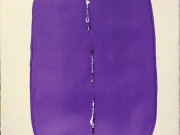 Lucio Fontana, Concetto spaziale n.42, 1968, cm. 64x48, incisione su carta