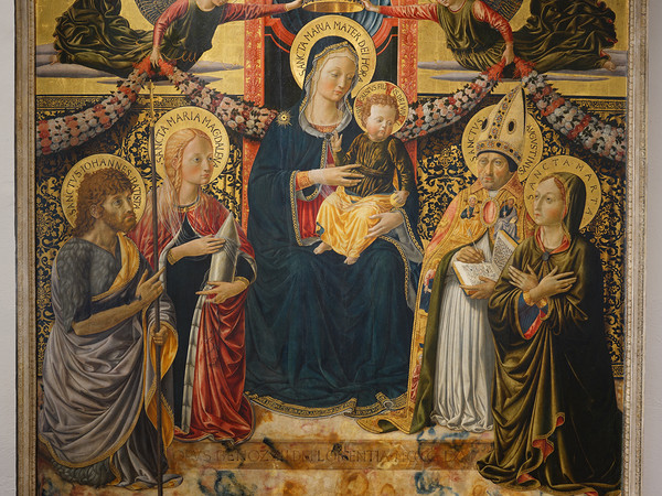 Benozzo Gozzoli, Madonna col Bambino e i santi Giovanni Battista, Maria Maddalena, Agostino e Marta
