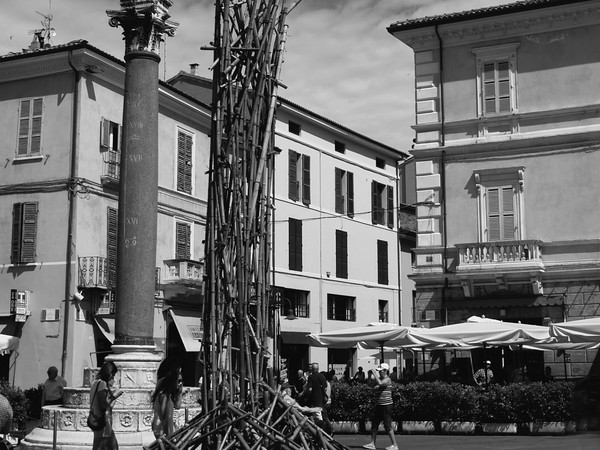 Albero capovolto della Libertà e della Vita, piazza del Popolo, Ravenna