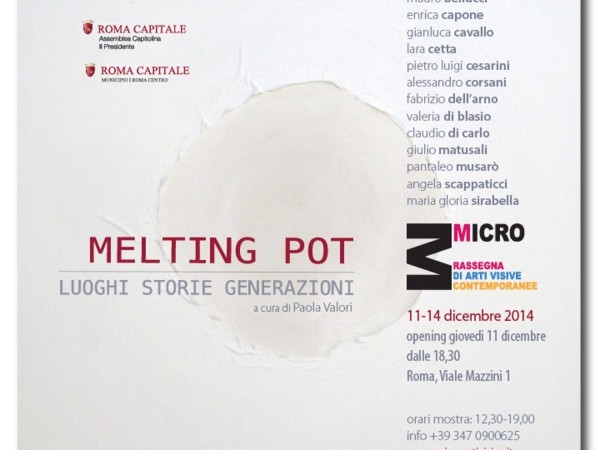 Melting Pot. Luoghi, storie, generazioni, Micro Arti Visive, Roma