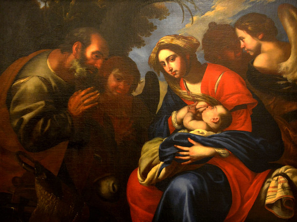 Francesco De Rosa detto Pacecco, Riposo nella fuga in Egitto, 1645. Galleria Nazionale di Palazzo Arnone a Cosenza