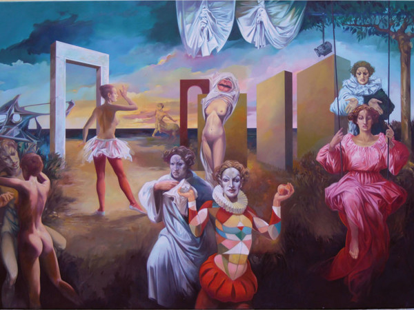 Ireneo Janni, Situazione teatrale II, 1980-1990 ca., cm 200x300