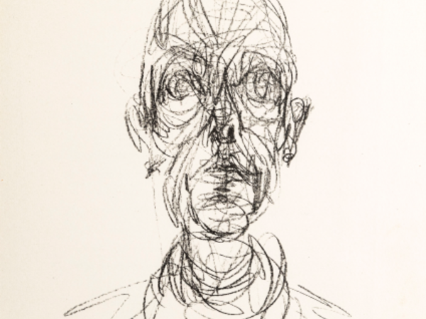 Alberto Giacometti, Tête d’homme II, 1961, Litografia, 26 x 19,6 cm, parte litografata, Collezione E. W. K.