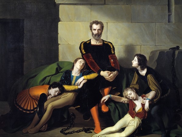 Giuseppe Diotti, <em>Il conte Ugolino nella torre</em>, 1832, olio su tela. Brescia, Musei Civici. Provenienza: legato Paolo Tosio, 1844 I Ph. Fotostudio Rapuzzi