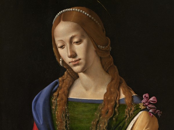 Piero di Cosimo (Firenze 1462 - 1521), Maddalena, Tempera su tavola, 72.5 x 76 cm, Roma, Gallerie Nazionali Barberini Corsini