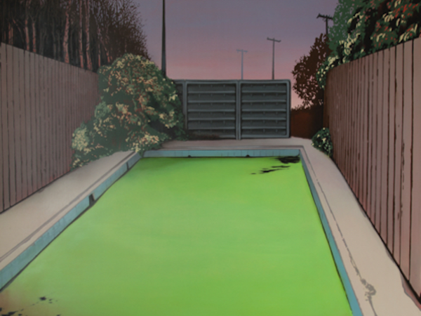 Laura Giardino, Green algae, 2016 mixed technique on canvas 120x100 cm[